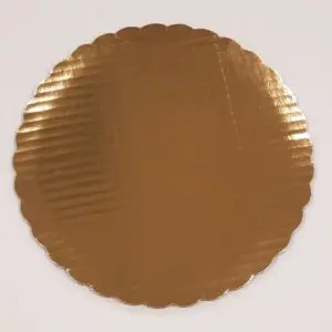 10" GOLD SCALLOPED DW CIRCLE 100CT