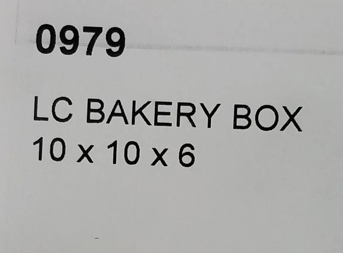 10X10X6 LC BAKERY BOX 100CT - Image 2