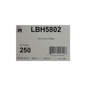 8 3/16X7 5/8X3 CONTAINER 250CT