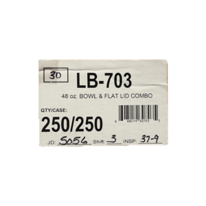 48 OZ BOWL & FLAT LID COMBO