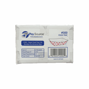 300# RED CHECK FOOD TRAY 500 CT