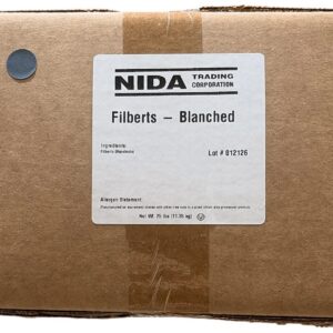 FILBERT BLANCHED WHOLE 25LB
