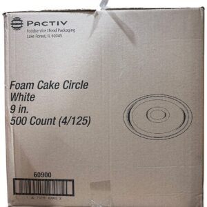 9" WHITE FOAM CAKE CIRCLE