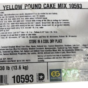 YELLOW POUND CAKE 30 LB
