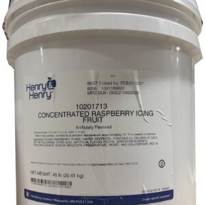 RASPBERRY ICING FRUIT 45LB