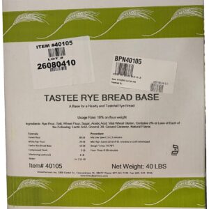 TASTEE RYE BREAD BASE 40 LB